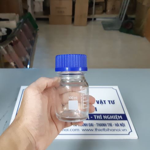 Chai trung tính trắng nắp vặn xanh 100ml, hãng Onelab