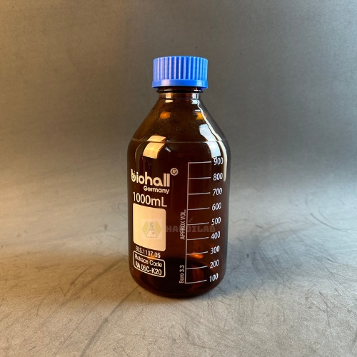 Chai trung tính nâu nắp vặn xanh 1000ml, hãng Biohall