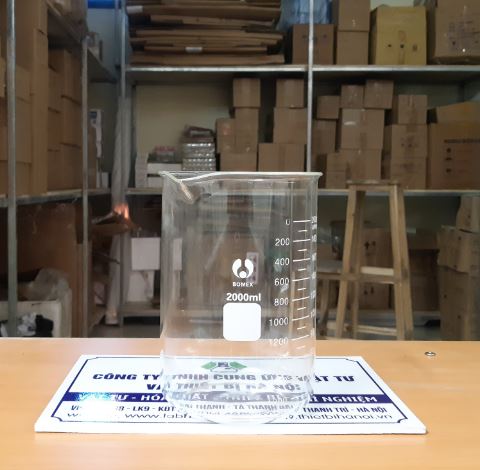 Cốc đốt cao thành 2000ml, hãng Onelab