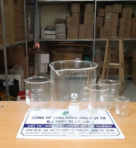 Cốc đốt cao thành 3000ml, hãng Onelab