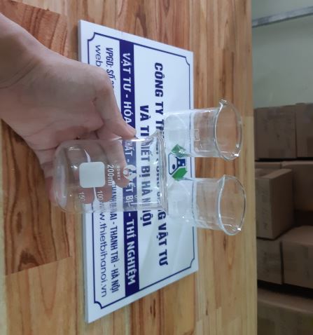 Cốc đốt thấp thành 200ml, hãng Onelab