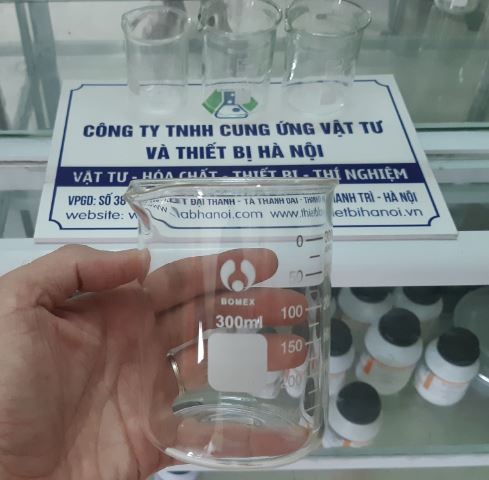 Cốc đốt thấp thành 300ml, hãng Onelab