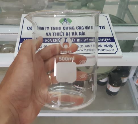Cốc đốt thấp thành 500ml, hãng Onelab