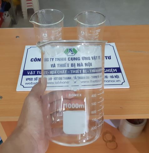 Cốc đốt thấp thành 800ml, hãng Onelab