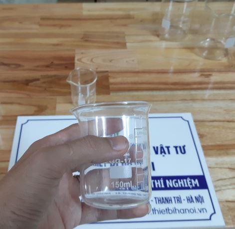 Cốc thủy tinh chia vạch, chịu nhiệt 150ml, hãng Onelab