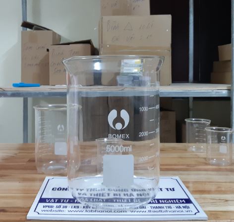 Cốc thủy tinh chia vạch, chịu nhiệt 3000ml, hãng Onelab