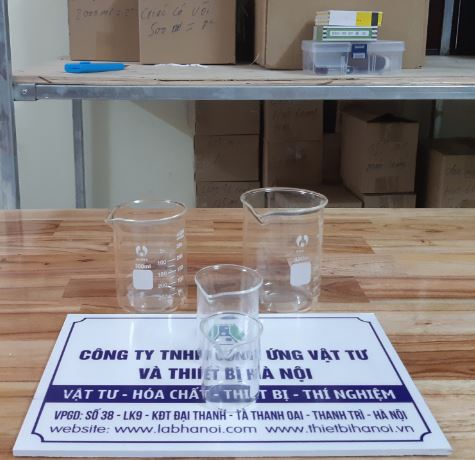 Cốc thủy tinh chia vạch, chịu nhiệt 5ml, hãng Onelab