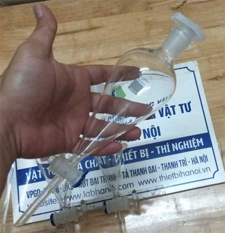 Phễu chiết quả lê khóa thủy tinh 60ml, hãng Onelab